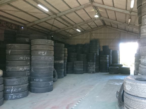 tires in the warehouse